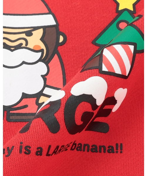 XLARGE KIDS(エクストララージキッズ)の「ホリデイファニーゴリラトレーナー(スウェット・キッズ・レッド/トップグレー・110cm/140cm/120cm/130cm/100cm/90cm/80cm)」の8枚目の写真