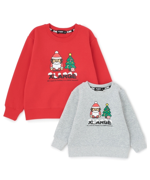 XLARGE KIDS(エクストララージキッズ)の「ホリデイファニーゴリラトレーナー(スウェット・キッズ・レッド/トップグレー・110cm/140cm/120cm/130cm/100cm/90cm/80cm)」の9枚目の写真