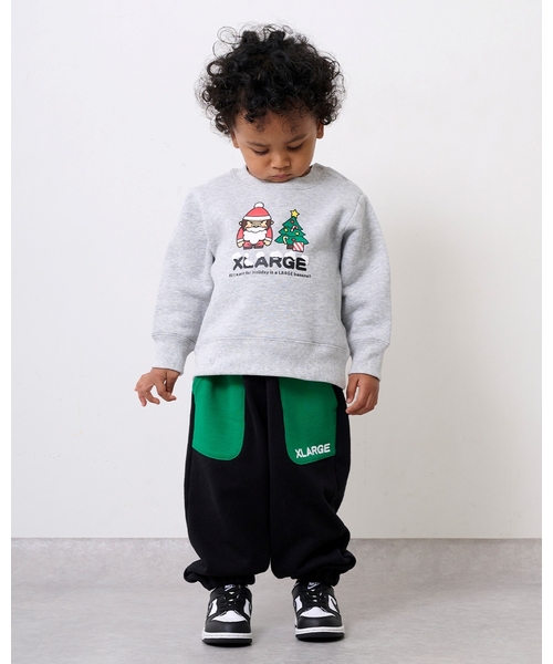 XLARGE KIDS(エクストララージキッズ)の「ホリデイファニーゴリラトレーナー(スウェット・キッズ・レッド/トップグレー・110cm/140cm/120cm/130cm/100cm/90cm/80cm)」の13枚目の写真