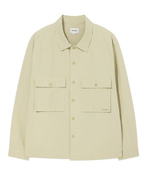 COVERNAT(カバーナット)の「リップストップワークシャツ ベージュ(シャツ/ブラウス・レディース・その他・X-LARGE/XX-LARGE/SMALL/MEDIUM/LARGE)」の2枚目の写真