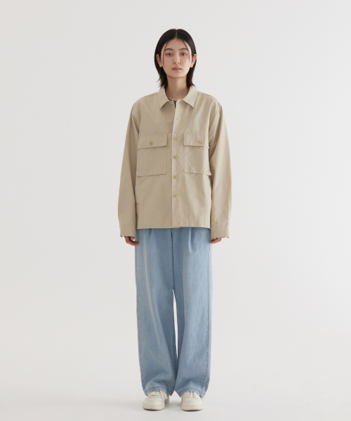 COVERNAT(カバーナット)の「リップストップワークシャツ ベージュ(シャツ/ブラウス・レディース・その他・X-LARGE/XX-LARGE/SMALL/MEDIUM/LARGE)」の8枚目の写真