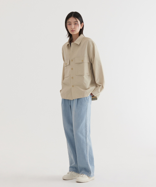 COVERNAT(カバーナット)の「リップストップワークシャツ ベージュ(シャツ/ブラウス・レディース・その他・X-LARGE/XX-LARGE/SMALL/MEDIUM/LARGE)」の9枚目の写真