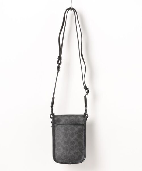 COACH コーチ ショルダーバック ブラック　リーグ フォーン シグネチャー リーグ フォーン クロスボディ バッグ・シグネチャー キャンバス
