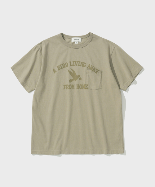 SHIRTER(シャーター)の「DISTRESSED BIRD T-SHIRT (BEIGE)(Tシャツ/カットソー・メンズ・その他・SMALL/MEDIUM/LARGE)」の1枚目の写真
