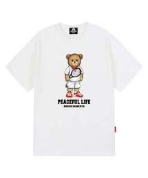 TENNIS STANDING BEAR Tシャツ - ホワイト