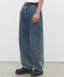 DECET（デケト）の「Dawn 2Pleats Wide Jeans DCPT007STNGRBlue（デニムパンツ）」