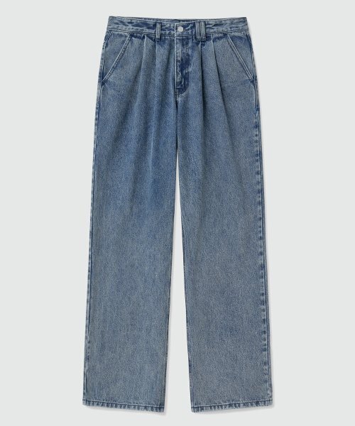 DECET(デケト)の「Dawn 2Pleats Wide Jeans DCPT007STNGRBlue(デニムパンツ・レディース・その他・26/28/30/32/34)」の9枚目の写真