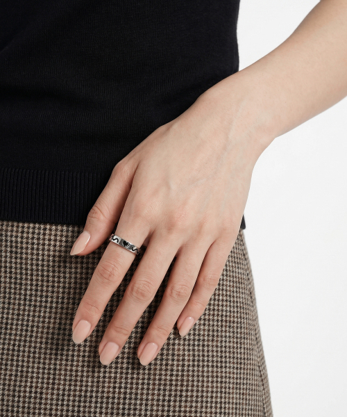 NONENON(ノンノン)の「DOODLE RNG(4mm) SILVER925(リング・レディース・その他・SMALL/MEDIUM/LARGE)」の7枚目の写真