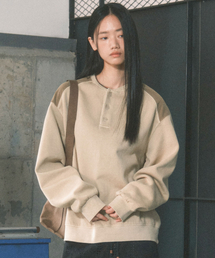 コマンドウォッシュドピグメントスウェットシャツ[ベージュ]_SETS041BEIGE