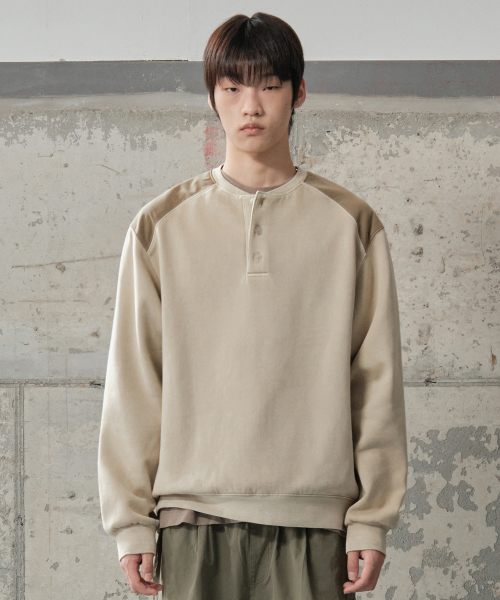 SECONDMONO（セカンドモノローグ）の「コマンドウォッシュドピグメントスウェットシャツ[ベージュ]_SETS041BEIGE（スウェット・レディース・その他・SMALL/MEDIUM/LARGE）」の4枚目の写真