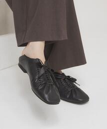 KBF | サテンリボンギャザーシューズ(その他シューズ)