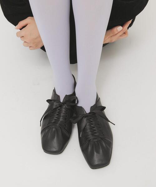 KBF（ケイビーエフ）の「サテンリボンギャザーシューズ（その他シューズ・レディース・イエロー/ブラック・36/38/37）」の16枚目の写真