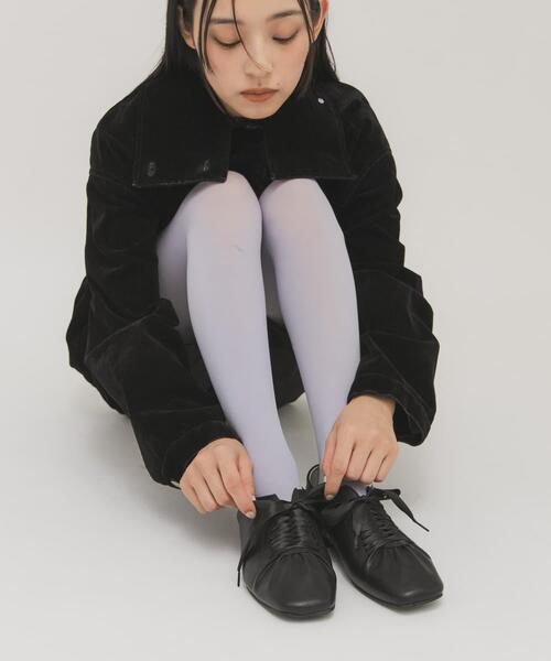 KBF（ケイビーエフ）の「サテンリボンギャザーシューズ（その他シューズ・レディース・イエロー/ブラック・36/38/37）」の17枚目の写真