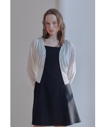 ECOVERO V-NECK FITTED CARDIGAN (WHITE)