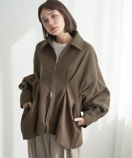 notch.(ノッチ)の「ウェストタックシャツジャケット(テーラードジャケット・レディース・ブラック/ブラウン/チャコール・M)」の20枚目の写真