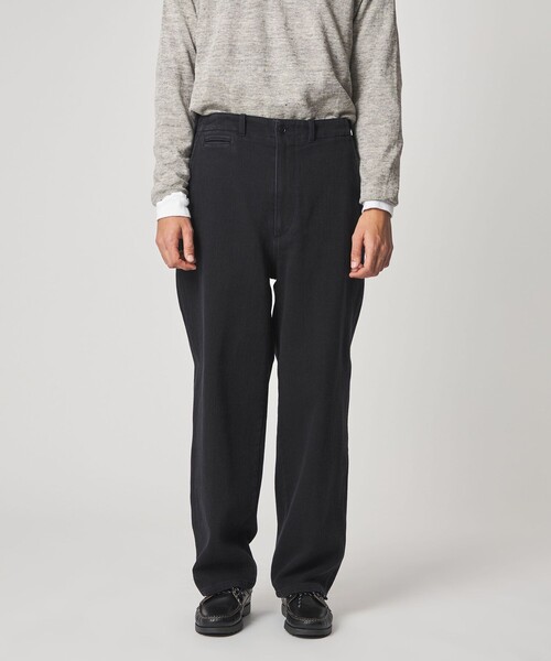 Steven Alan（スティーブンアラン）の「＜Steven Alan＞ ピケ アーミー ノープリーツ トラウザーズⅡ（その他パンツ・メンズ・ブラック・S/M/L/XL）」の2枚目の写真