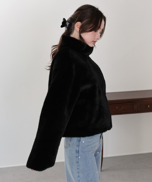 BLUEEAST（ブルーイースト）の「ファージップブルゾン（ブルゾン・レディース・ベージュ/ブラック/ブラウン・MEDIUM）」の21枚目の写真