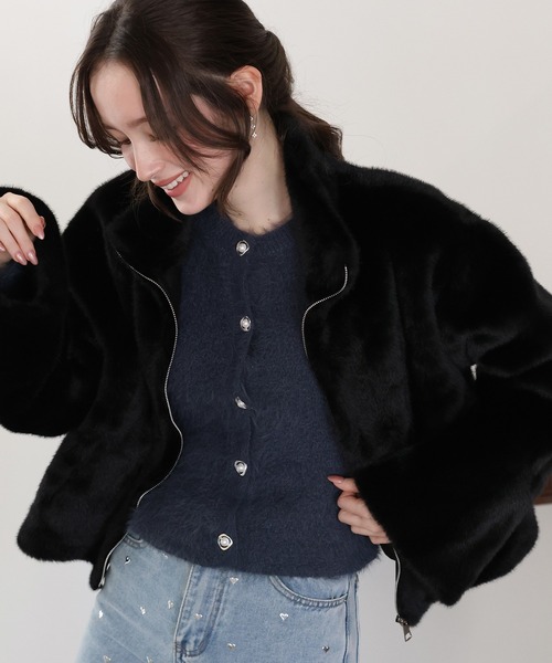 BLUEEAST（ブルーイースト）の「ファージップブルゾン（ブルゾン・レディース・ベージュ/ブラック/ブラウン・MEDIUM）」の19枚目の写真