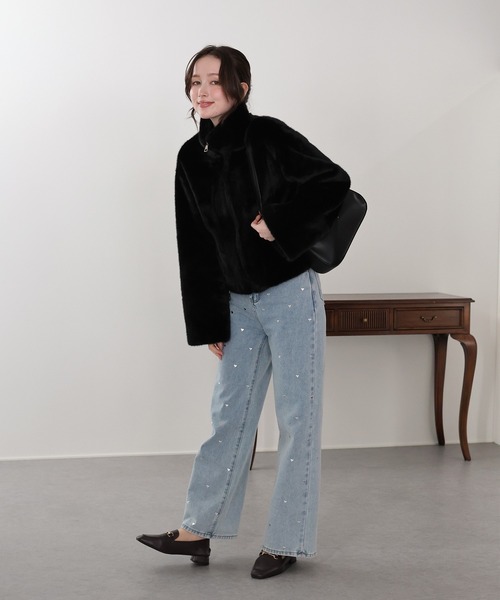 BLUEEAST（ブルーイースト）の「ファージップブルゾン（ブルゾン・レディース・ベージュ/ブラック/ブラウン・MEDIUM）」の18枚目の写真