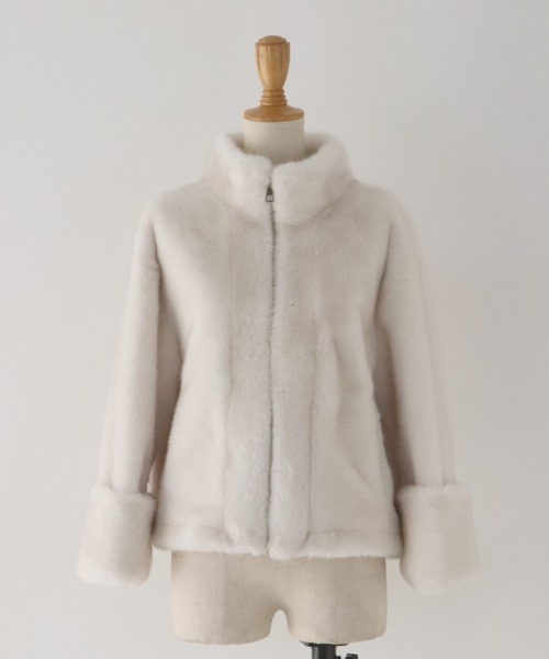 BLUEEAST（ブルーイースト）の「ファージップブルゾン（ブルゾン・レディース・ベージュ/ブラック/ブラウン・MEDIUM）」の13枚目の写真