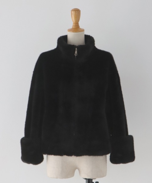 BLUEEAST（ブルーイースト）の「ファージップブルゾン（ブルゾン・レディース・ベージュ/ブラック/ブラウン・MEDIUM）」の11枚目の写真