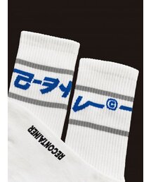 replaycontainer（リプレイコンテナ）の「gray line socks (white)（ソックス/靴下）」