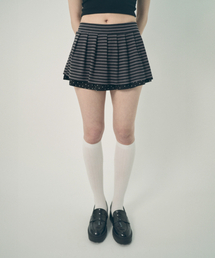 MIHEV（ミヘブ）の「ストライプレイヤードスカートパンツ（スカート）」
