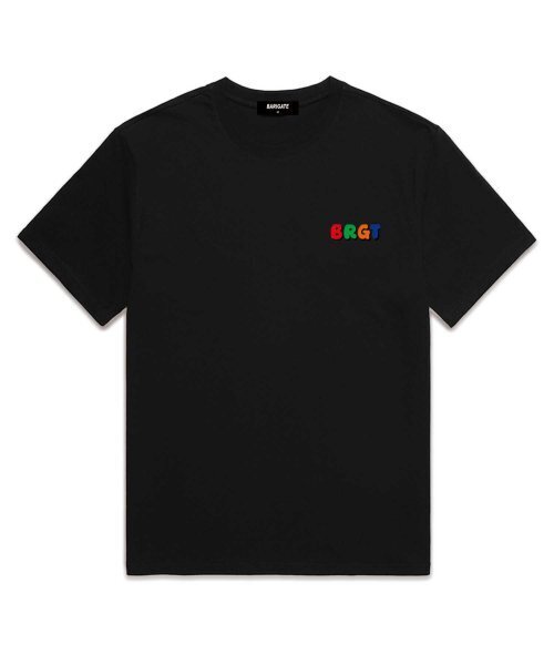 BARIGATE(バリゲート)の「レインボーロゴ 半袖Tシャツ (BS012) ブラック(Tシャツ/カットソー・レディース・その他・SMALL/MEDIUM/LARGE/X-LARGE/XX-LARGE)」の1枚目の写真