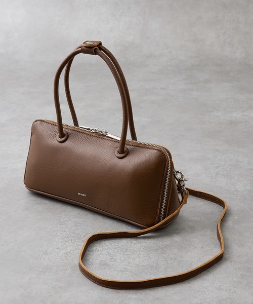 collex（コレックス）の「【WEB限定】【Beau're/ヴュレ】横長ブガッティ型2WAY ショルダーバッグ（トートバッグ・レディース・ブラック/ブラウン・フリー）」の6枚目の写真