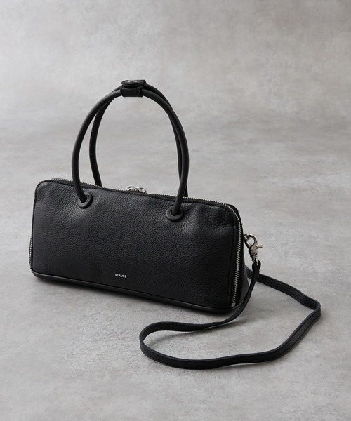 collex（コレックス）の「【WEB限定】【Beau're/ヴュレ】横長ブガッティ型2WAY ショルダーバッグ（トートバッグ・レディース・ブラック/ブラウン・フリー）」の7枚目の写真