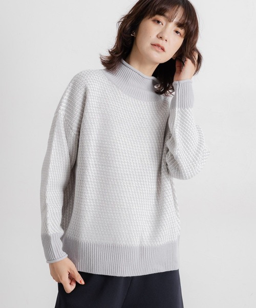 レトノ⚠︎プロフ要確認お願い致します⚠︎ 専用steinニット セール】7ゲージカノコロールネックニット（ニット/セーター）｜studio