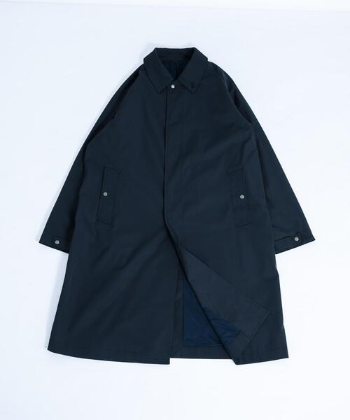 EKAL（エカル）の「SOLOTEXツイルトラベルコート（ステンカラーコート・メンズ・ブラック/ネイビー・MEDIUM/LARGE）」の17枚目の写真