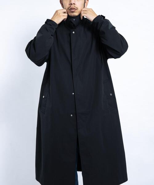 EKAL（エカル）の「SOLOTEXツイルトラベルコート（ステンカラーコート・メンズ・ブラック/ネイビー・MEDIUM/LARGE）」の19枚目の写真