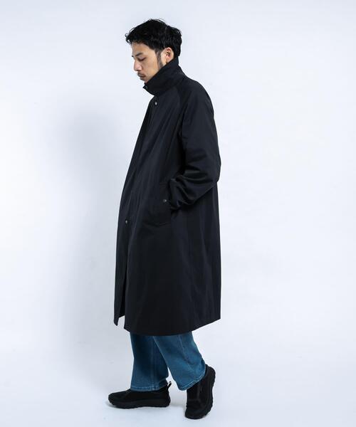 EKAL（エカル）の「SOLOTEXツイルトラベルコート（ステンカラーコート・メンズ・ブラック/ネイビー・MEDIUM/LARGE）」の3枚目の写真