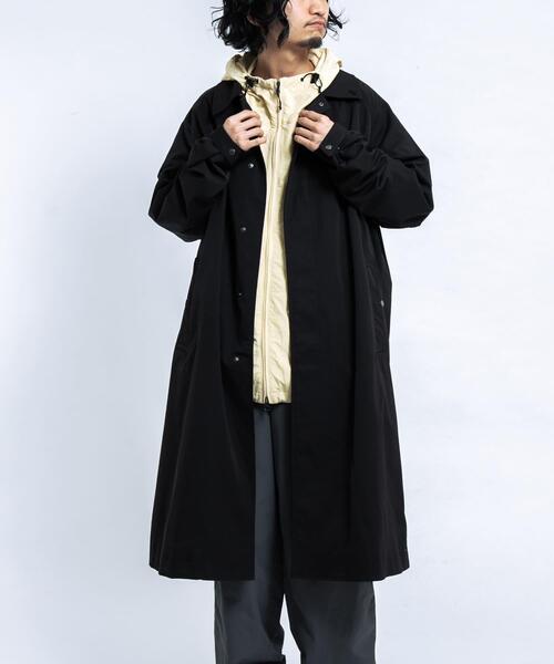 EKAL（エカル）の「SOLOTEXツイルトラベルコート（ステンカラーコート・メンズ・ブラック/ネイビー・MEDIUM/LARGE）」の15枚目の写真