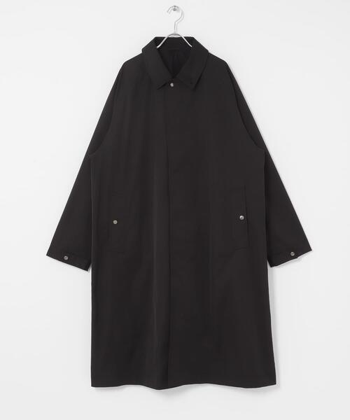 EKAL（エカル）の「SOLOTEXツイルトラベルコート（ステンカラーコート・メンズ・ブラック/ネイビー・MEDIUM/LARGE）」の10枚目の写真