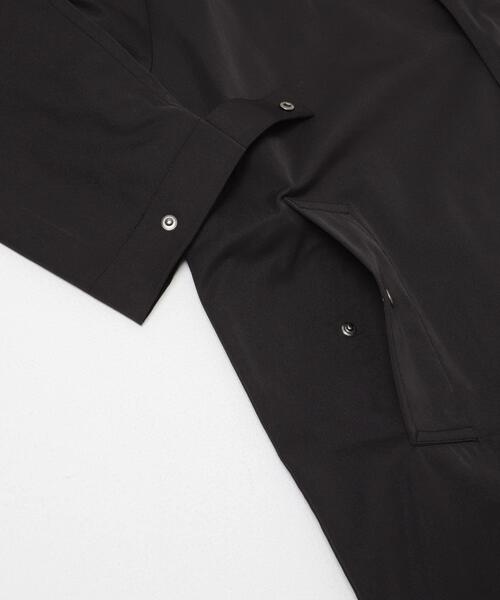 EKAL（エカル）の「SOLOTEXツイルトラベルコート（ステンカラーコート・メンズ・ブラック/ネイビー・MEDIUM/LARGE）」の8枚目の写真