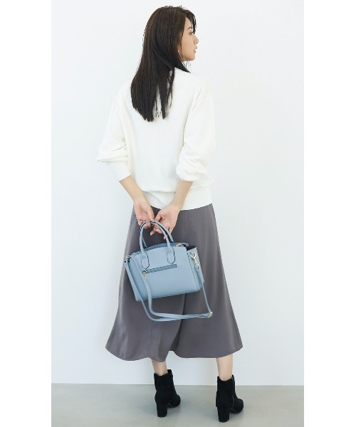 AOYAMA(アオヤマ)の「アンサンブルニット(カーディガン+タートルニットセット)《4WAY》(ニット/セーター・レディース・ホワイト・F)」の5枚目の写真