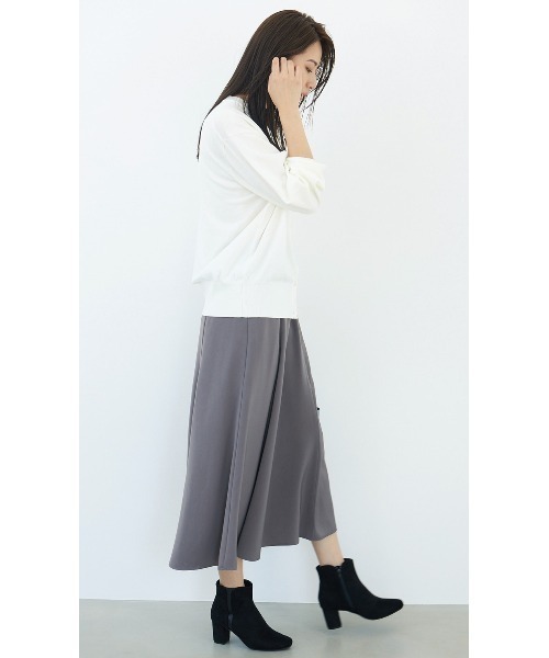 AOYAMA(アオヤマ)の「アンサンブルニット(カーディガン+タートルニットセット)《4WAY》(ニット/セーター・レディース・ホワイト・F)」の6枚目の写真