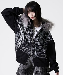 REFLEM（レフレム）の「『REFLEM/レフレム』ファー付きタイポZIPフーディー/ジップパーカー（パーカー）」