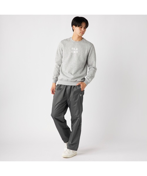 FILA(フィラ)の「FILA フィラ 裏パイル 裏起毛 スウェット トレーナー(スウェット・メンズ・ブラック/杢グレー/ネイビー・L/LL/M)」の12枚目の写真