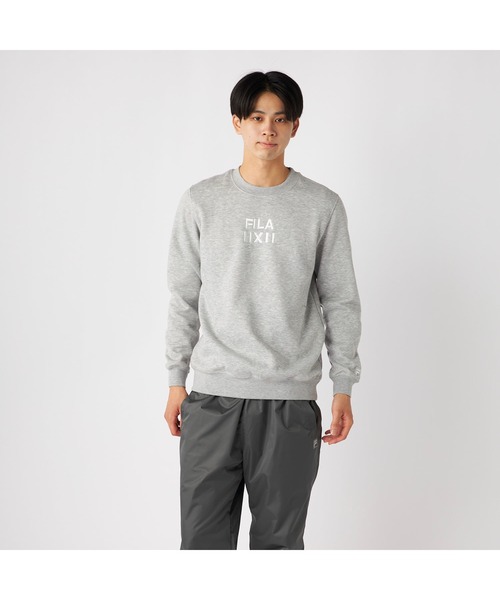 FILA(フィラ)の「FILA フィラ 裏パイル 裏起毛 スウェット トレーナー(スウェット・メンズ・ブラック/杢グレー/ネイビー・L/LL/M)」の11枚目の写真