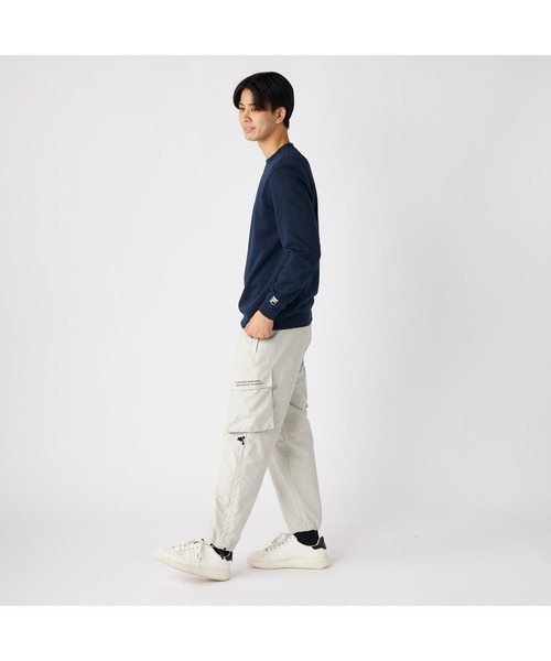 FILA(フィラ)の「FILA フィラ 裏パイル 裏起毛 スウェット トレーナー(スウェット・メンズ・ブラック/杢グレー/ネイビー・L/LL/M)」の18枚目の写真