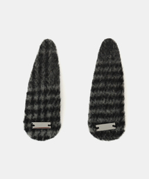 LE TALON（ルタロン）の「heyep/ ヘイップ Plaid Hair Clips（ヘアピン）」