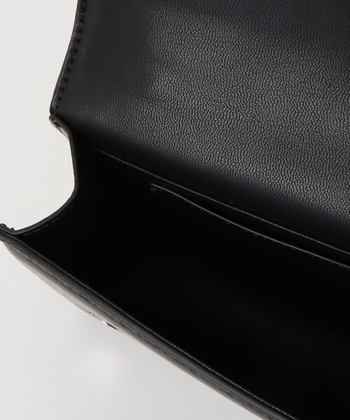 PRANK PROJECT（プランクプロジェクト）の「ロゴプレートラインストーンミニサッチェルバッグ/Logo Plate Line Stone Mini Satchel Bag（ショルダーバッグ・レディース・ブラック・FREE）」の4枚目の写真
