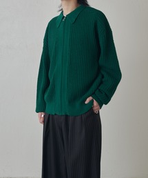 Lui's | リリーヤーンジップニットブルゾン(ニット/セーター)