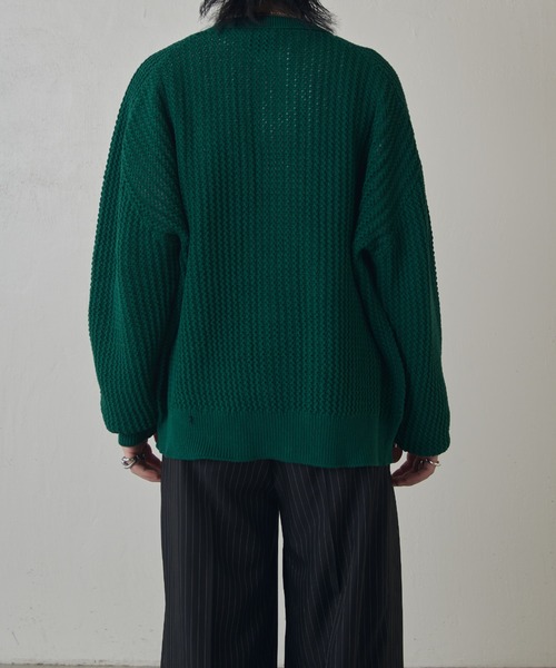 Lui's（ルイス）の「リリーヤーンジップニットブルゾン（ニット/セーター・メンズ・グリーン/ブラック・FREE）」の12枚目の写真