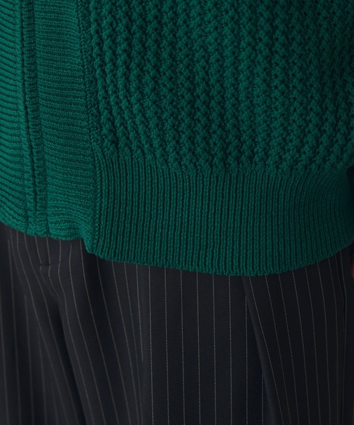 Lui's（ルイス）の「リリーヤーンジップニットブルゾン（ニット/セーター・メンズ・グリーン/ブラック・FREE）」の17枚目の写真