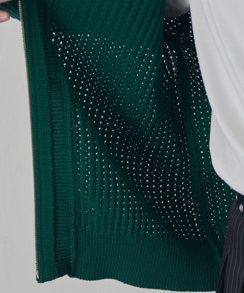 Lui's（ルイス）の「リリーヤーンジップニットブルゾン（ニット/セーター・メンズ・グリーン/ブラック・FREE）」の18枚目の写真