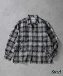 JOURNAL STANDARD J.S HOMESTEAD | Stead / リネン オンブレ ジップ シャツ(シャツ/ブラウス)
